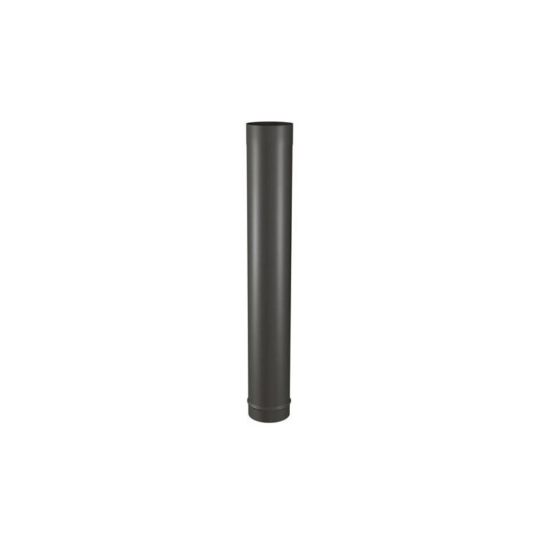 TEN Tuyau de 100cm TEN 344014 D125mm rigide émail noir mat Kobleo