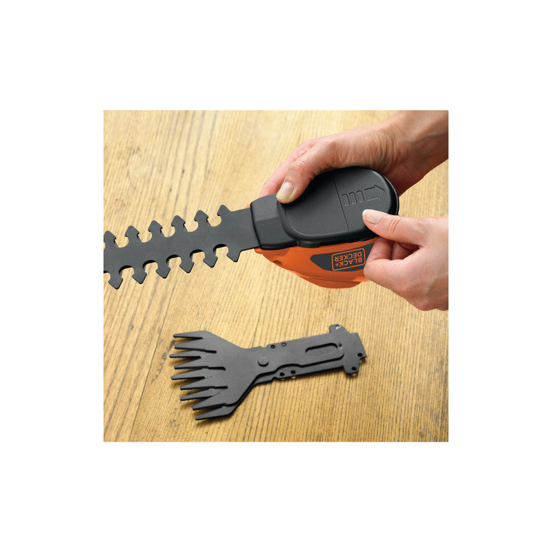 Sculpte-haie/Cisaille à gazon GSL700-QW 7V 1.5Ah 15cm Black & Decker