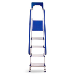 Hoström Escabeau 5 marches SECURE pro alu sécurisé plateforme 112cm Hostrom Kobleo