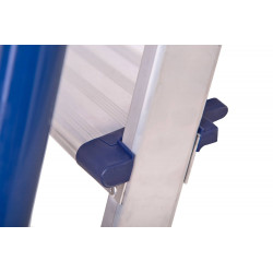 Hoström Escabeau 5 marches SECURE pro alu sécurisé plateforme 112cm Hostrom Kobleo