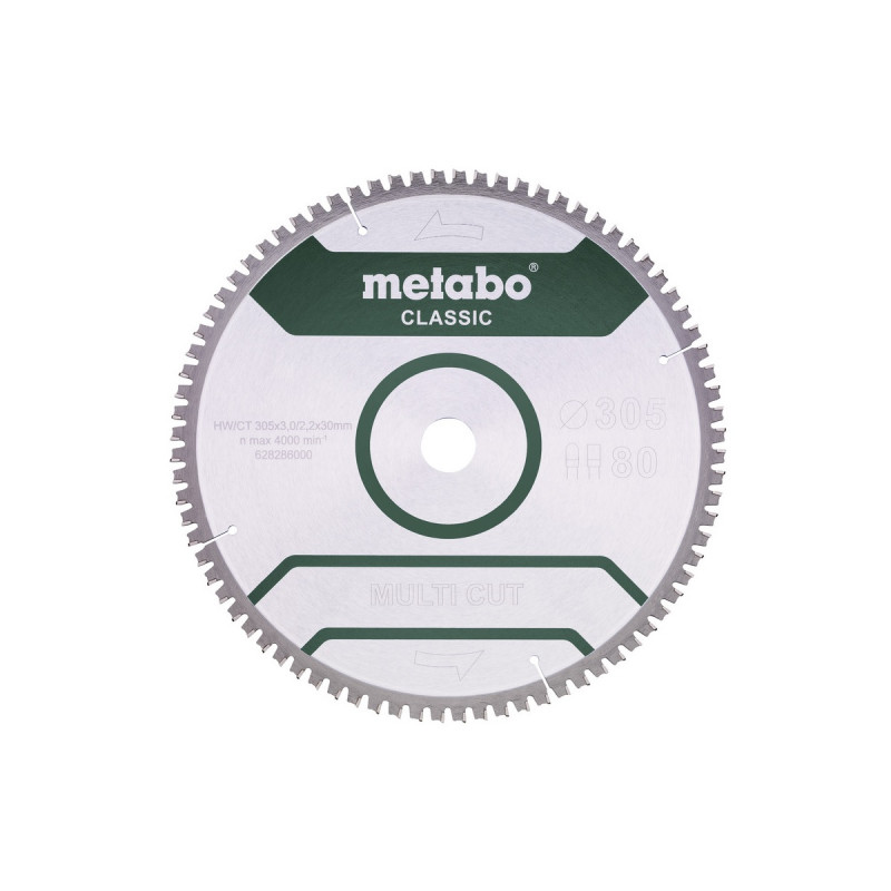 Lame de scie circulaire Metabo multi cut - classic 305x30mm Z80 FZ/TZ