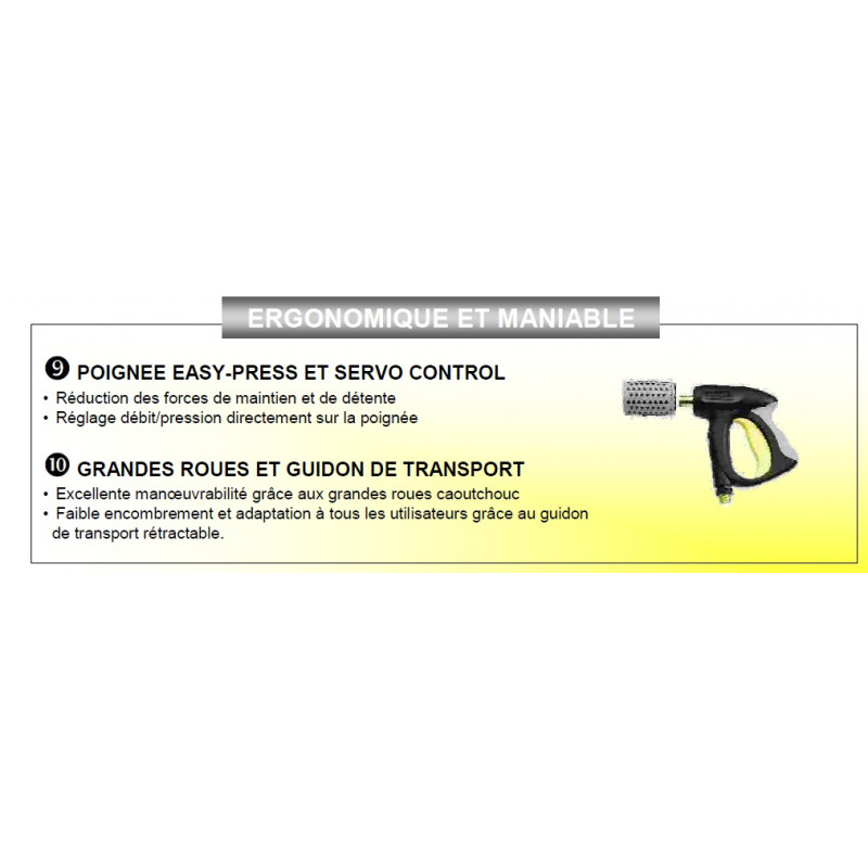 Karcher Nettoyeur Haute Pression eau froide 33kW 240bar avec enrouleur HD6/16- Karcher Kobleo Karcher Nettoyeur Haute Pression eau froide 33kW 240bar avec enrouleur HD6/16- Karcher Kobleo