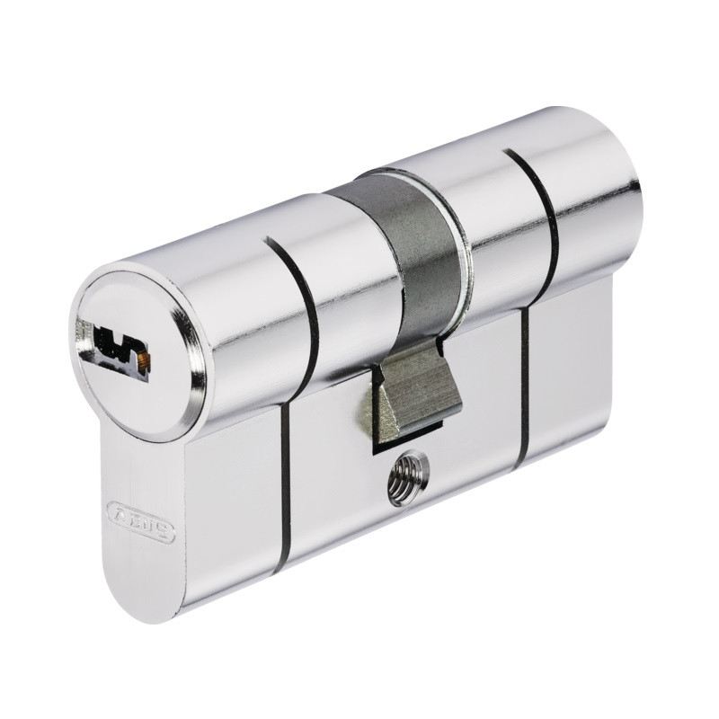 Abus Cylindre de porte Abus D6PS Nickelé 45x45mm double entré avec 5 clés Kobleo Abus Cylindre de porte Abus D6PS Nickelé 45x45mm double entré avec 5 clés Kobleo