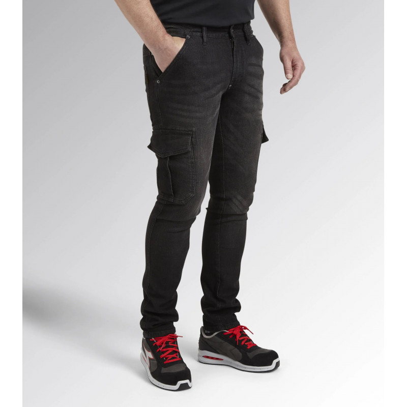 Diadora Pantalon en jean de travail Diadora Pant Stone Cargo taille 36 noir Kobleo Diadora Pantalon en jean de travail Diadora Pant Stone Cargo taille 36 noir Kobleo