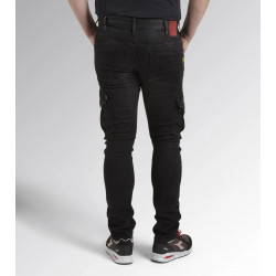 Diadora Pantalon en jean de travail Diadora Pant Stone Cargo taille 36 noir Kobleo