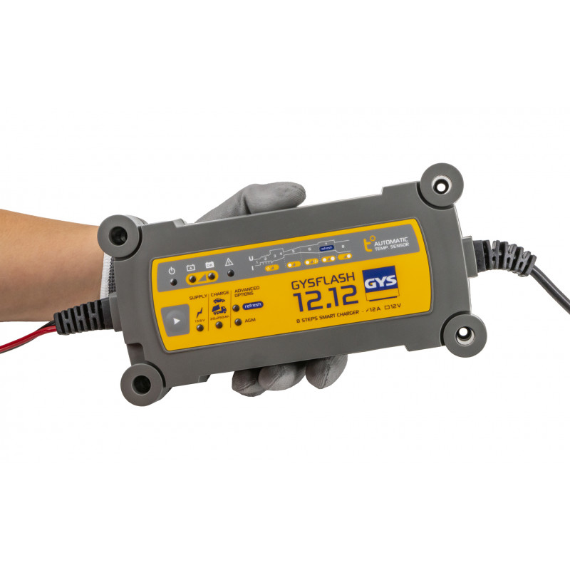 Gys Chargeur Gys GYSFLASH 12.12 pour batterie 12V de 20 à 250Ah Kobleo Gys Chargeur Gys GYSFLASH 12.12 pour batterie 12V de 20 à 250Ah Kobleo