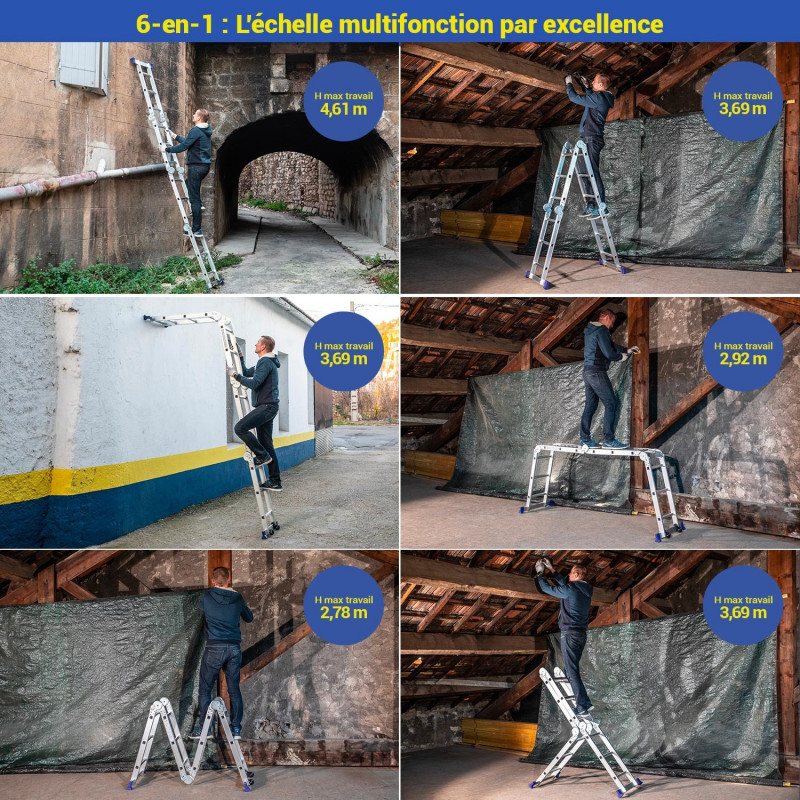 Hoström Echelle articulée Stavalance4x3 Kobleo Hoström Echelle articulée Stavalance4x3 Kobleo