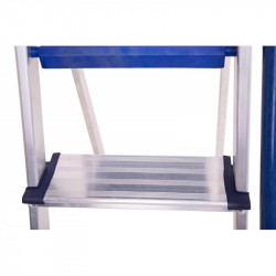 Hoström Escabeau 3 marches SECURE pro alu sécurisé plateforme 66cm Hostrom Kobleo