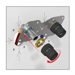 WATTS Sortie de cloison WATTS Robifix à glissement PER D16 entraxe 150mm Kobleo