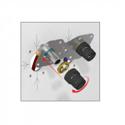 WATTS Sortie de cloison WATTS Robifix à sertir PER D12 entraxe 150mm Kobleo