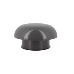 Nicoll Chapeau de ventilation Nicoll sans moustiquaire D160mm anthracite Kobleo