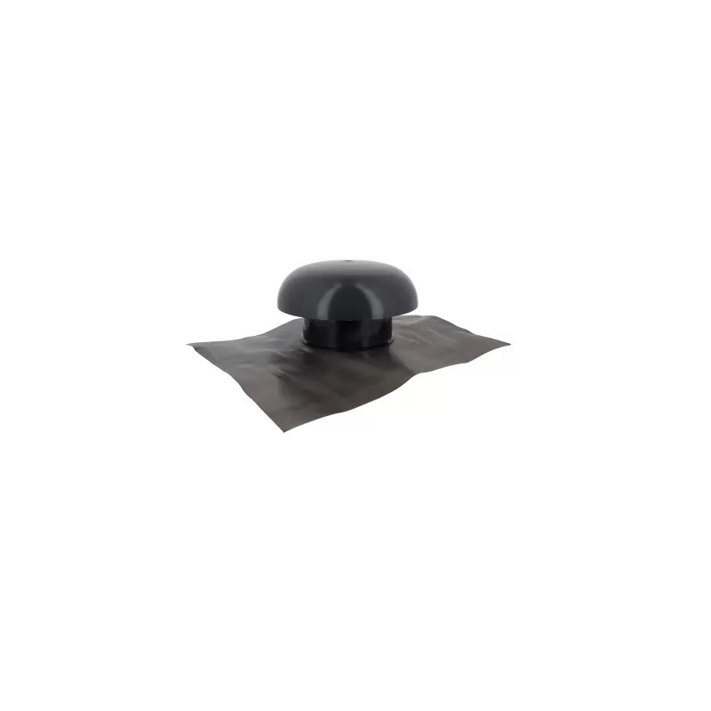 Nicoll Chapeau ventilation à collerette d'étanchéité 50x40 anthracite D160mm Kobleo