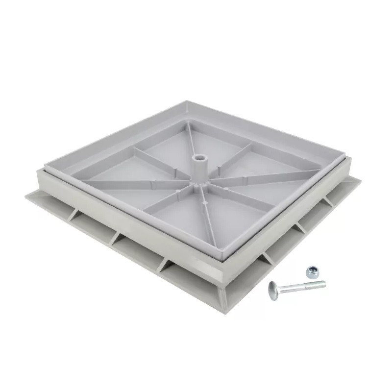 Nicoll Cadre et coffrage Nicoll CTR3 pour regard 30x30cm gris clair Kobleo Nicoll Cadre et coffrage Nicoll CTR3 pour regard 30x30cm gris clair Kobleo
