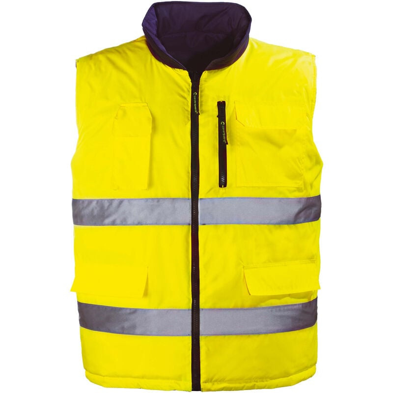 Gilet réversible Coverguard HI-WAY jaune/gris classe 2 taille XL