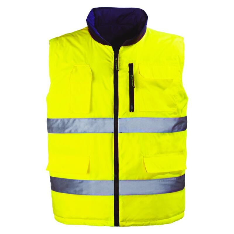 Gilet réversible Coverguard HI-WAY jaune/gris classe 2 taille XL