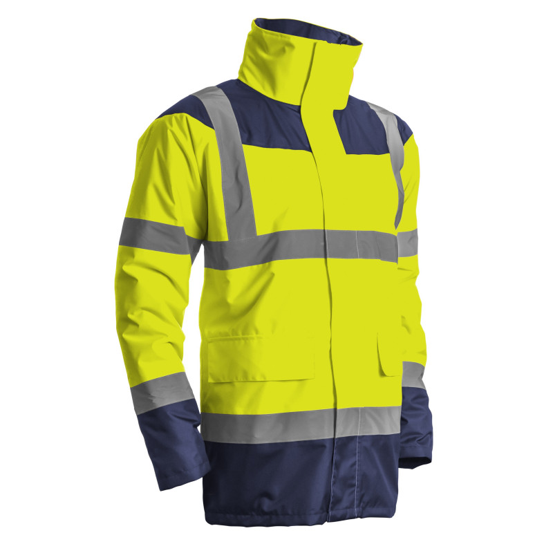 Parka matelassée haute visibilité Coverguard KETA jaune/marine XL