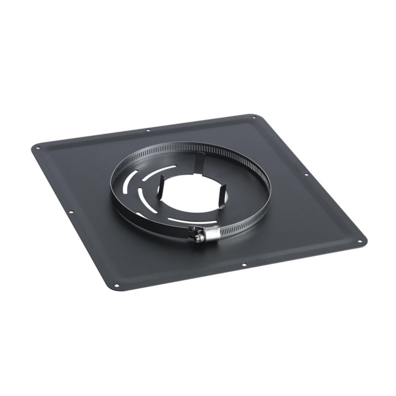 TEN Plaque de propreté TEN 300x300mm pour poêle à granulés D80mm noir Kobleo