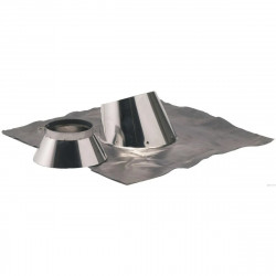 TEN Solin inox 5° à 30° avec collet TEN D130/180mm avec bavette 800x800mm Kobleo