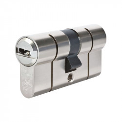 Abus Cylindre double entrée ABUS P12RPS nickelé mat Pre-Snap 5 Clés Kobleo