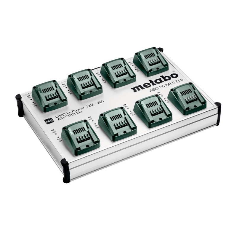 Station de recharge rapide Metabo ASC 55 MULTI 8 tension 12-36V
