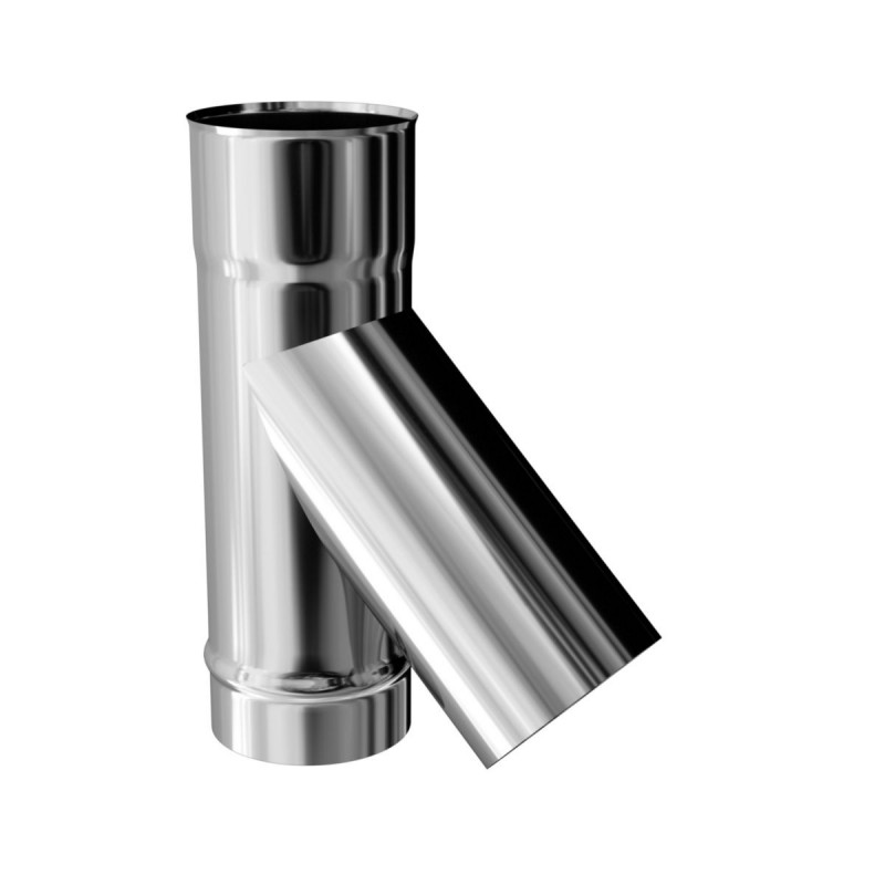 TEN Té oblique TEN en inox 304 135° pour bois, gaz et fuel Kobleo TEN Té oblique TEN en inox 304 135° pour bois, gaz et fuel Kobleo