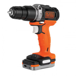 Perceuse à percussion Black & Decker BDCHD12S1 12V 1,5Ah 40Nm