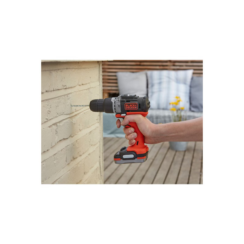 Perceuse à percussion Black & Decker BDCHD12S1 12V 1,5Ah 40Nm