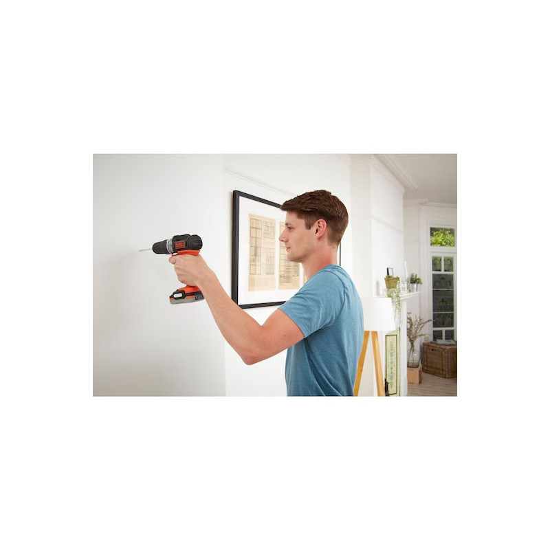 Perceuse à percussion Black & Decker BDCHD12S1 12V 1,5Ah 40Nm