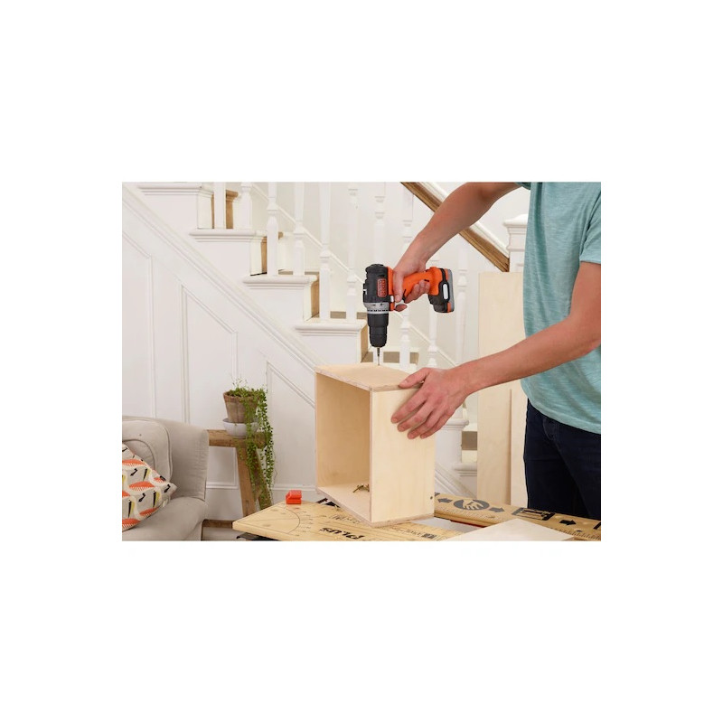 Perceuse à percussion Black & Decker BDCHD12S1 12V 1,5Ah 40Nm
