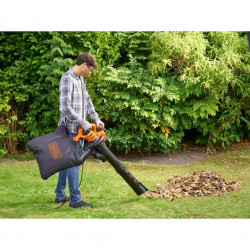 Aspirateur souffleur broyeur Black & Decker BEBLV260 2600W sac 40L