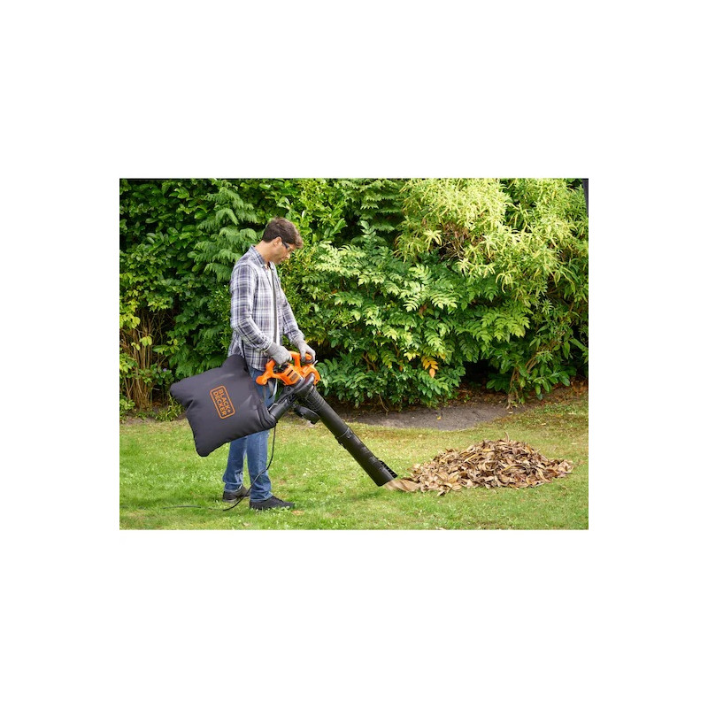 Aspirateur souffleur broyeur Black & Decker BEBLV260 2600W sac 40L