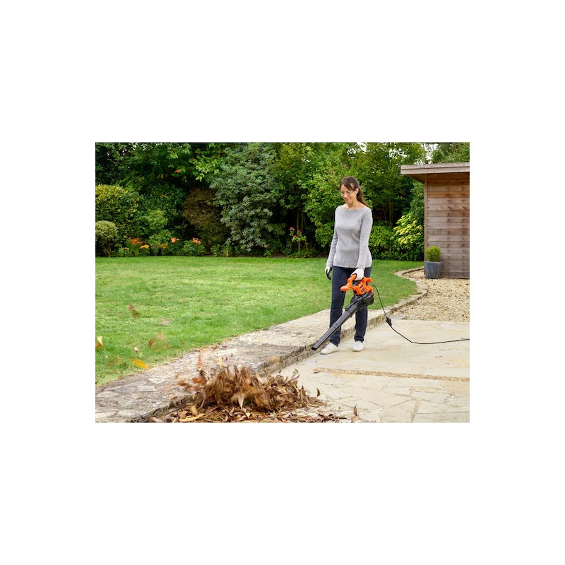 Aspirateur souffleur broyeur Black & Decker BEBLV260 2600W sac 40L