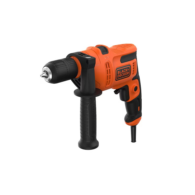 Black and Decker Perceuse à percussion Black & Decker BEH200 500W mandrin sans clé Kobleo Black and Decker Perceuse à percussion Black & Decker BEH200 500W mandrin sans clé Kobleo