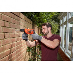 Black and Decker Perceuse à percussion Black & Decker BEH200 500W mandrin sans clé Kobleo Black and Decker Perceuse à percussion Black & Decker BEH200 500W mandrin sans clé Kobleo
