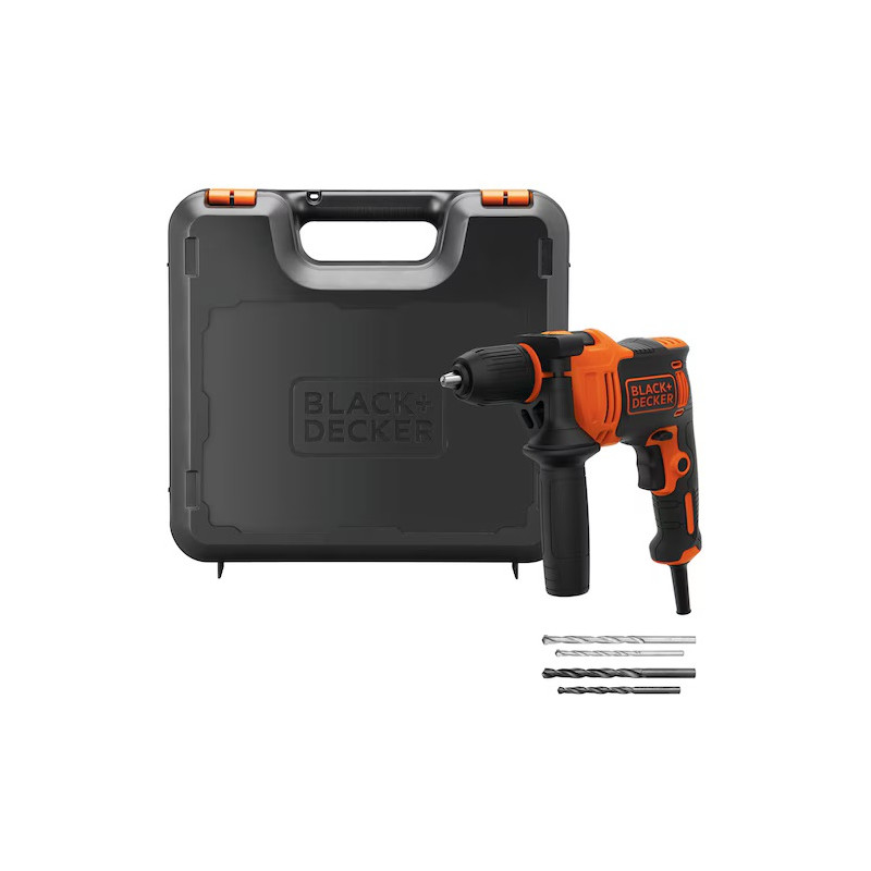 Black and Decker Perceuse à percussion Black & Decker BEH710K 710W 47600cps/min coffret Kobleo Black and Decker Perceuse à percussion Black & Decker BEH710K 710W 47600cps/min coffret Kobleo