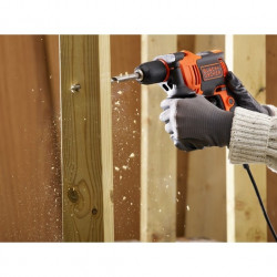 Black and Decker Perceuse à percussion Black & Decker BEH710K 710W 47600cps/min coffret Kobleo Black and Decker Perceuse à percussion Black & Decker BEH710K 710W 47600cps/min coffret Kobleo
