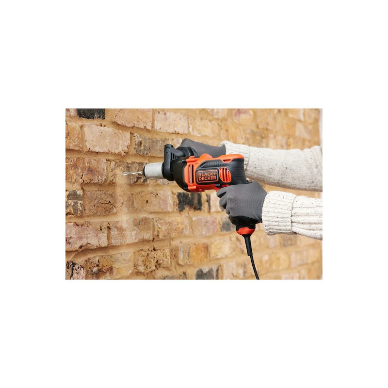 Black and Decker Perceuse à percussion BEH850K 850W avec mallette et accessoires Kobleo Black and Decker Perceuse à percussion BEH850K 850W avec mallette et accessoires Kobleo