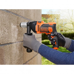Black and Decker Perceuse à percussion BEH850K 850W avec mallette et accessoires Kobleo Black and Decker Perceuse à percussion BEH850K 850W avec mallette et accessoires Kobleo