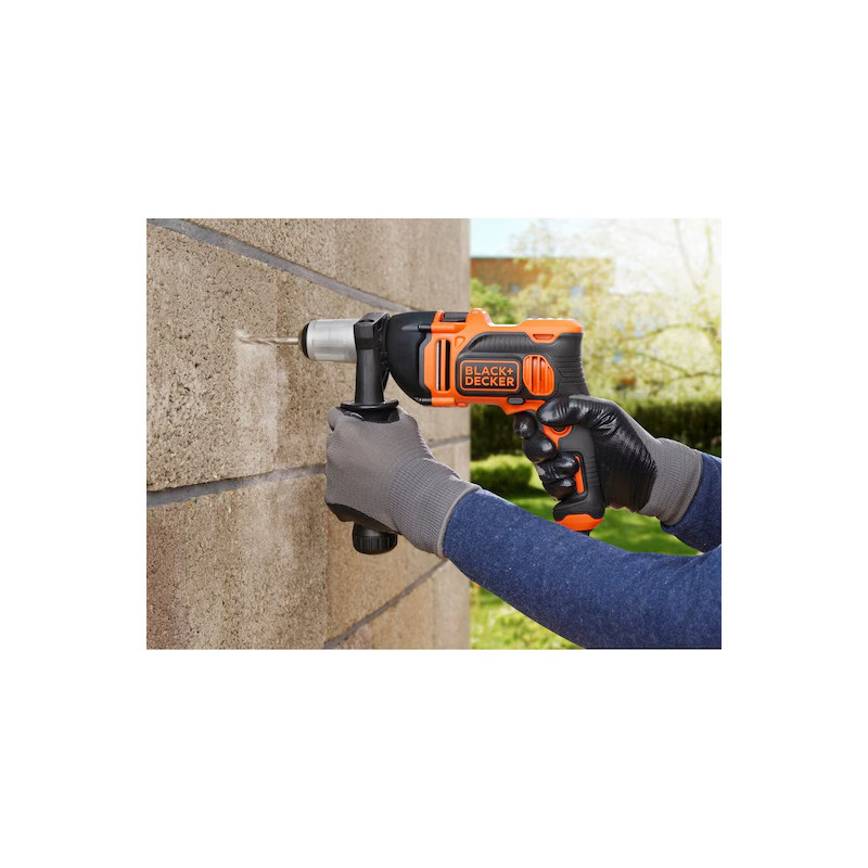 Black and Decker Perceuse à percussion BEH850K 850W avec mallette et accessoires Kobleo Black and Decker Perceuse à percussion BEH850K 850W avec mallette et accessoires Kobleo