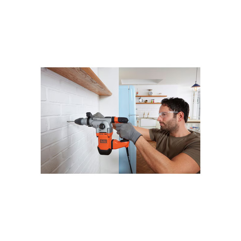 Black and Decker Marteau perforateur Black & Decker BEHS03K-QS SDS+ 1250W 3,7J 3 modes Kobleo Black and Decker Marteau perforateur Black & Decker BEHS03K-QS SDS+ 1250W 3,7J 3 modes Kobleo