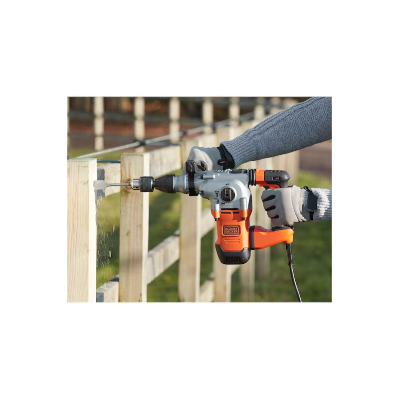 Black and Decker Marteau perforateur Black & Decker BEHS03K-QS SDS+ 1250W 3,7J 3 modes Kobleo Black and Decker Marteau perforateur Black & Decker BEHS03K-QS SDS+ 1250W 3,7J 3 modes Kobleo