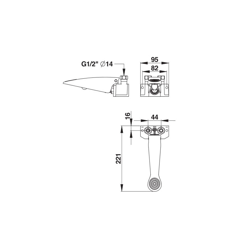 Robinet commande au pied Presto 520 temporisé pour lavabo Kobleo Robinet commande au pied Presto 520 temporisé pour lavabo Kobleo