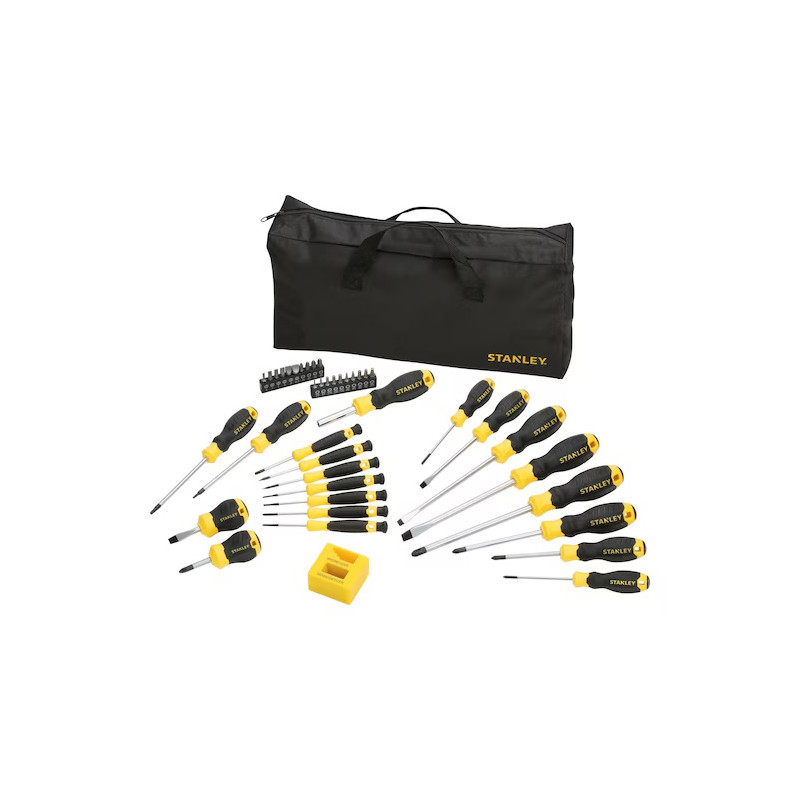 Stanley Jeu de tournevis et embouts Stanley 42 pièces avec sac de transport Kobleo