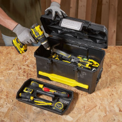 Stanley Boîte à outils Stanley One Touch avec tiroir charge max 20kg Kobleo