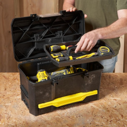 Stanley Boîte à outils Stanley One Touch avec tiroir charge max 20kg Kobleo