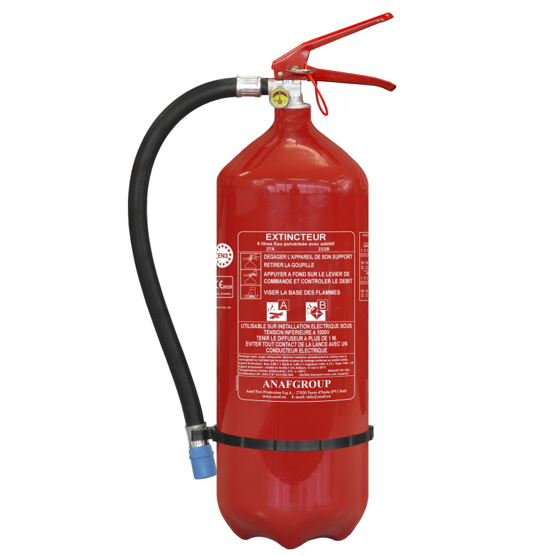 Outifrance Extincteur 6L Outifrance en alu avec manomètre et additif anti-feu A-B Kobleo Outifrance Extincteur 6L Outifrance en alu avec manomètre et additif anti-feu A-B Kobleo