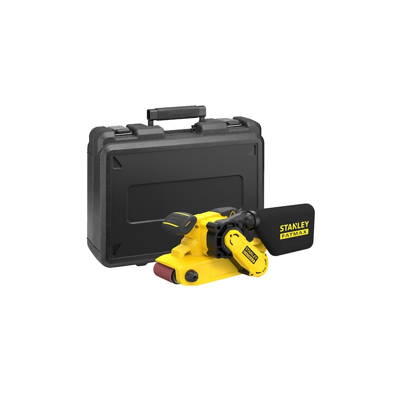 Stanley Ponceuse à bande FMEW204K-QS 1010W plateau 533x76mm 390m/min mallette Kobleo