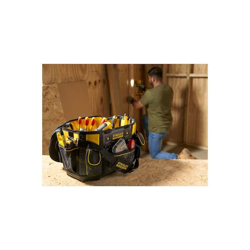 Stanley Sac à outils rigide Stanley Fatmax FMST1-70749 capacité 20kg rond Kobleo Stanley Sac à outils rigide Stanley Fatmax FMST1-70749 capacité 20kg rond Kobleo