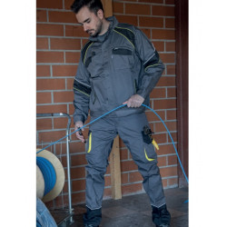 Pantalon de travail LMA SECHOIR taille 50 gris/noir/jaune zéro métal