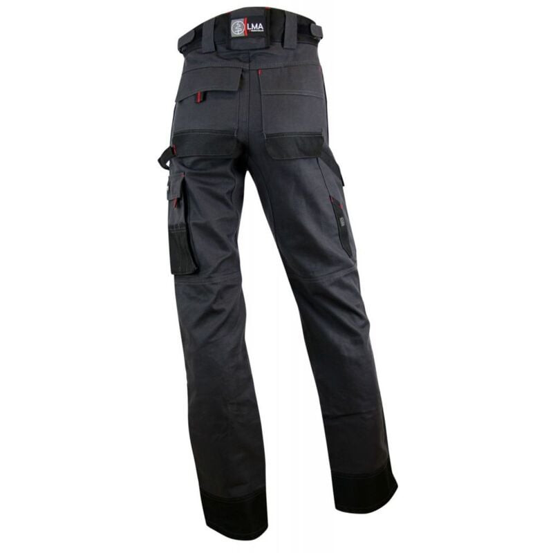 Pantalon de travail LMA ARGILE taille 56 Gris/Noir multipoches